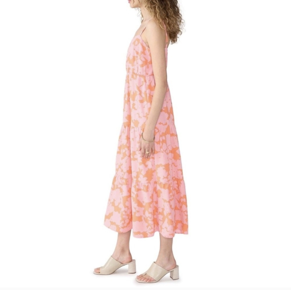 Sanctuary Vibrant Pink and Orange Midi Dress - Picture 3 of 3